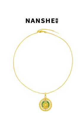 NANSHE/南奢 【双面黄财神】新中式越转越有高级感罗盘项链L1181