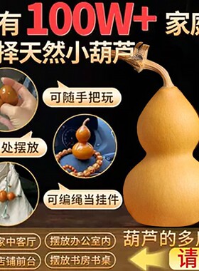 纵使盘玩千千万，没有葫芦少一半