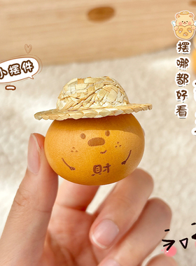 原创手工烙画小葫芦招财摆件