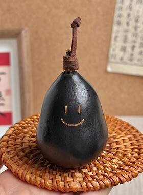 呆萌冻梨葫芦文玩手把件