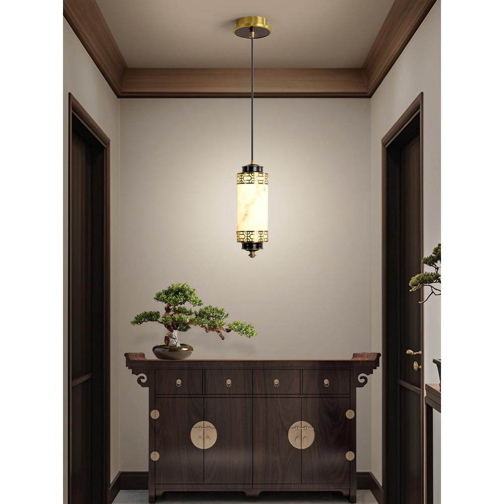 全铜新中式楼梯吊灯彷云石别墅旋转loft公寓中空挑高楼梯长线灯具,淘宝优惠券,粉丝福利购,淘宝优惠卷