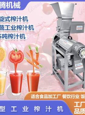 ll肇庆葡萄榨汁生产线饮料不锈钢工业螺旋水果橘子柚子柠檬榨汁机