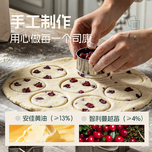 士丹顿蔓越莓黄油司康学生营养健康早餐