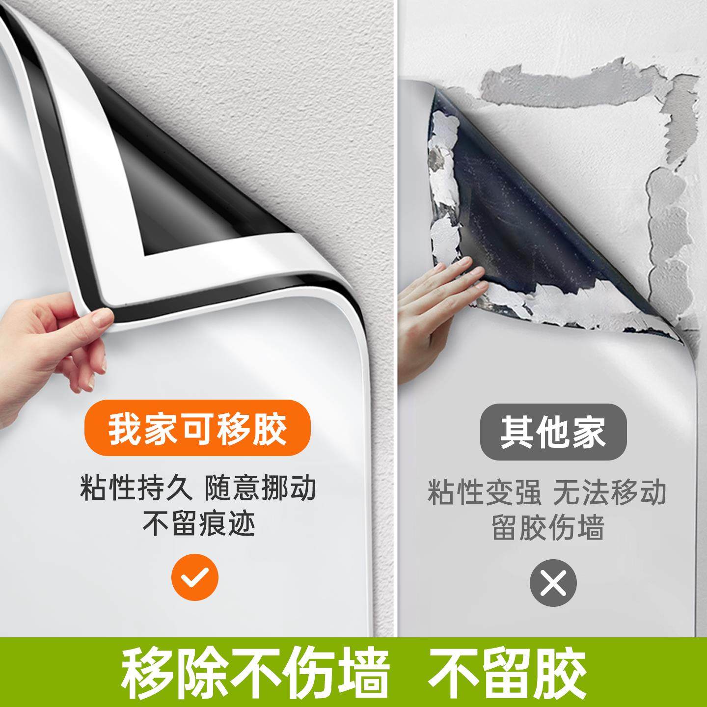 白板家用教学可擦写儿童涂鸦画画墙面写字板可移除不伤墙小黑板自,淘宝优惠券,粉丝福利购,淘宝优惠卷