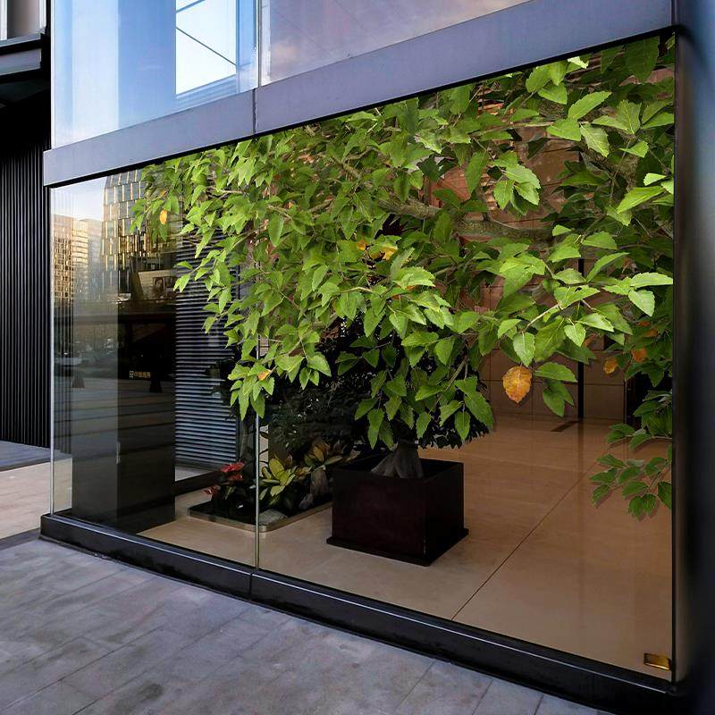 夏日绿植店铺橱窗玻璃门贴纸咖啡网红店氛围装饰静电无胶贴高级感,淘宝优惠券,粉丝福利购,淘宝优惠卷