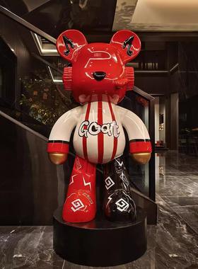 德国网红暴力熊落地式大型装饰品家居客厅电视柜装饰无障碍豪华创