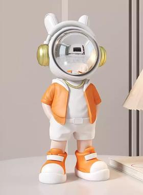客厅玄关手工艺品卡通太空人太空人桌面摆件高档轻奢家居装饰品