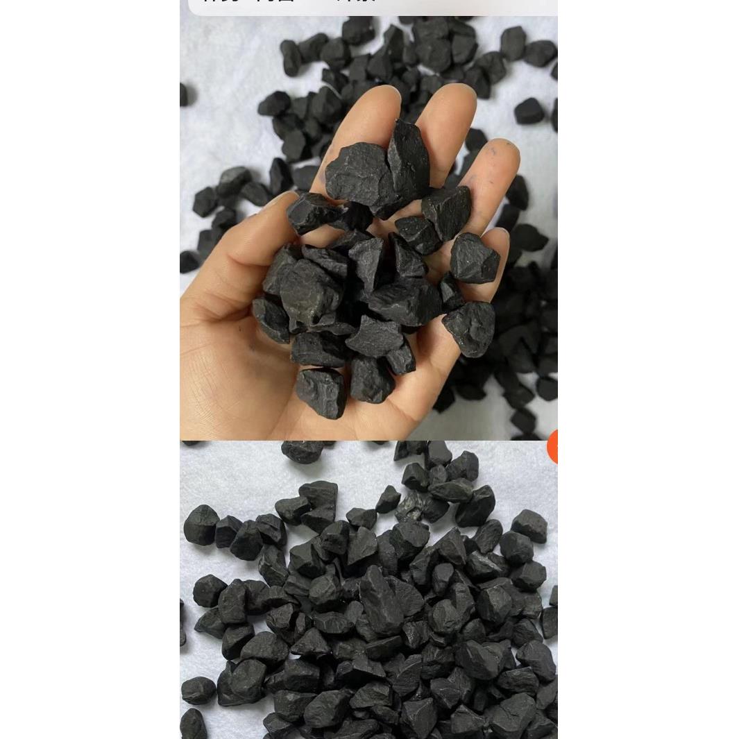 鹅卵石雨花石米石黑砾石五彩石室内植物造景庭院铺路石石子景观石 - 图3