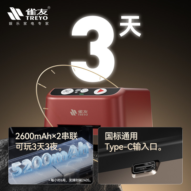 【送礼首选】雀友洗发一体掼蛋发牌机扑克斗地主专用全自动洗牌器,淘宝优惠券,粉丝福利购,淘宝优惠卷