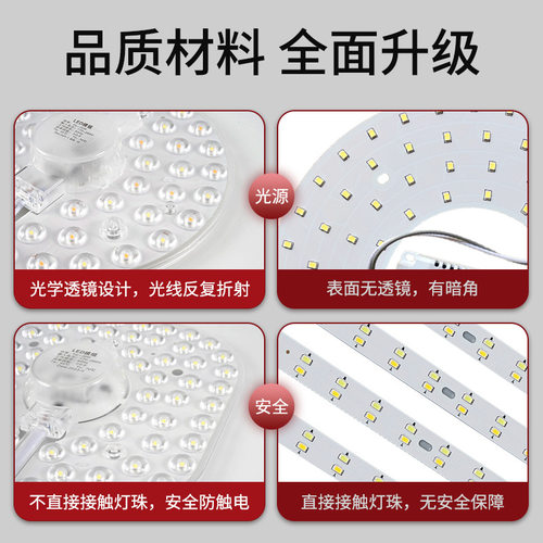 led灯盘吸顶灯灯芯客厅卧室led模组光源替换灯管贴片板灯板 - 图2