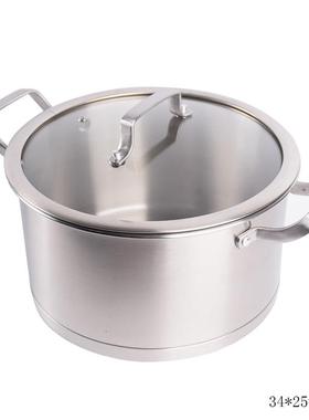 不锈钢锅具组合平底锅汤锅样板房间厨房饰品摆件组合套装橱柜装饰