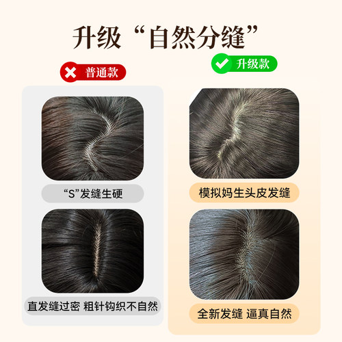 甜欣【落日次元】假发女自然韩系日常网红气质氛围感长卷发全头套 - 图3