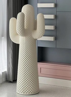 网红仙人掌衣帽架玻璃钢雕塑客厅服装店美陈植物装饰落地大型摆件