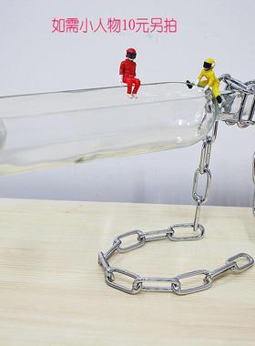 悬浮摆件家居装饰玄关艺术酒柜客厅电视创意个性工艺品办公室摆设