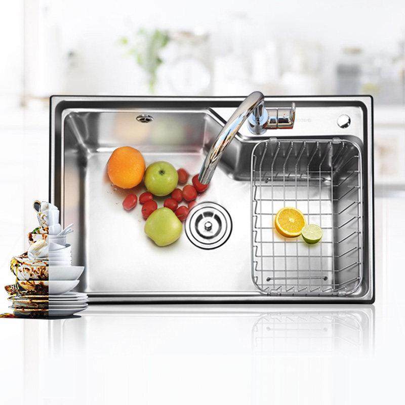 九牧水槽304不锈钢大单槽加厚手工厨房洗碗池淘米洗菜盆套餐家用,淘宝优惠券,粉丝福利购,淘宝优惠卷