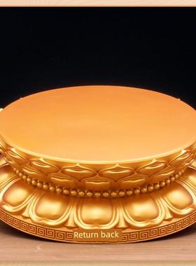 佛像底座观音菩萨莲花座拜佛圆饰垫，提升佛像底座支架