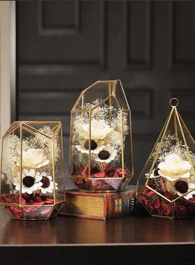 简约现代玻璃罩摆件装饰品现代简约家居房间咖啡厅服装店创意摆设