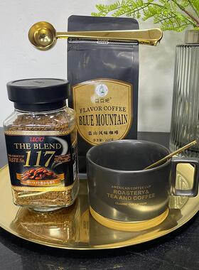 现代厨房软装饰品摆件橱柜搭配组合套装样板房间陈设锅具咖啡机