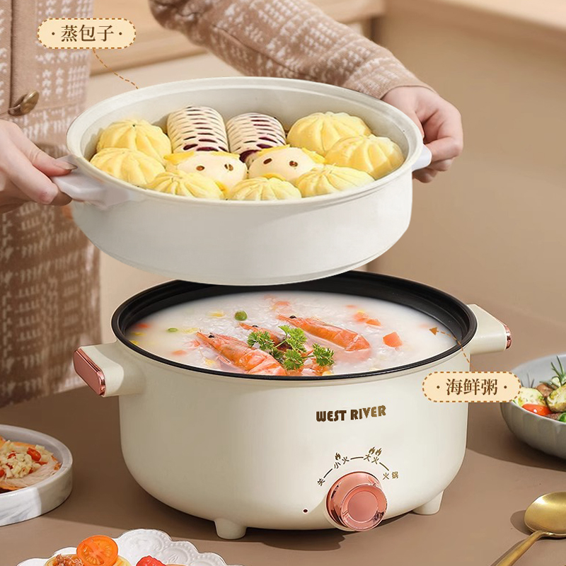 德国全自动一体电饭煲智能电煮锅蒸煎炒不粘电热火锅多功能电炒锅 - 图0