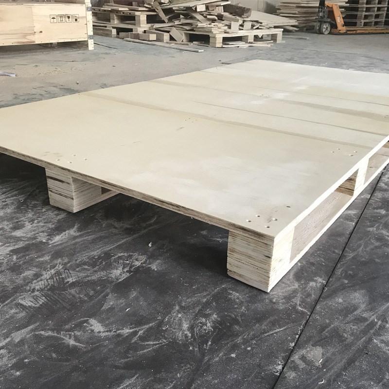 出口木托盘1.2*1米免熏蒸托盘 四面进叉仓库物流T周转用胶合板卡 - 图1