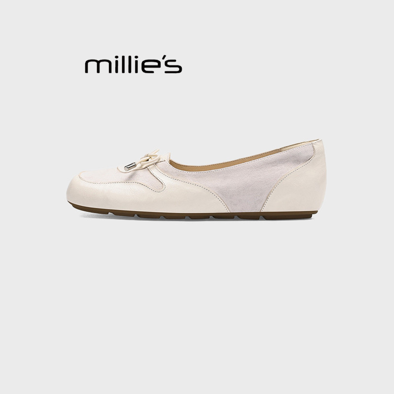 MILLIE'S/妙丽通勤风浅口雨鞋女春季蝴蝶结防水套鞋舒适时尚单鞋Z,淘宝优惠券,粉丝福利购,淘宝优惠卷