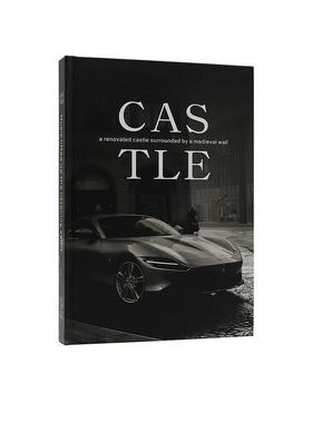 OMENIA现代极简样板间书房办公区书桌面桌垫墨水软装饰品摆件组合