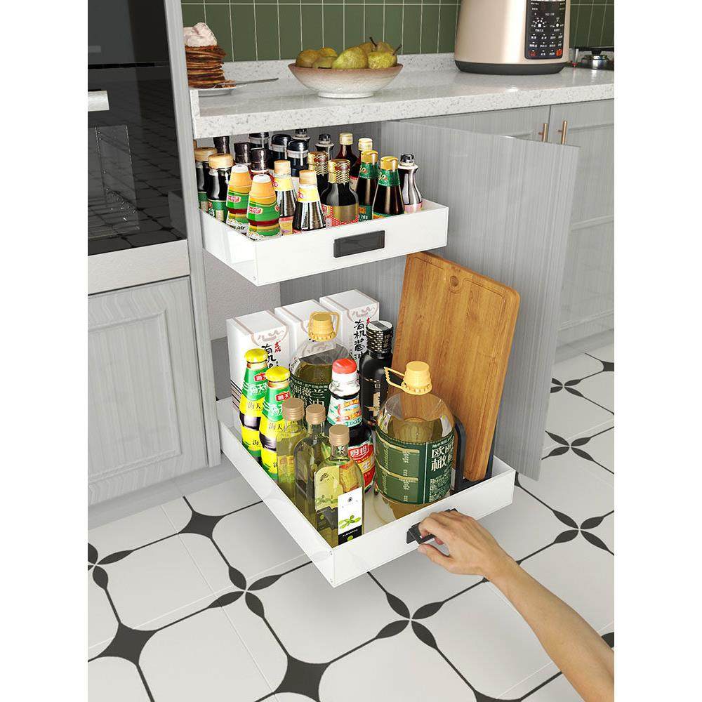 环保厨房超深柜改造抽屉托盘衣柜橱柜子带轨道分层收纳盒全PP材料,淘宝优惠券,粉丝福利购,淘宝优惠卷