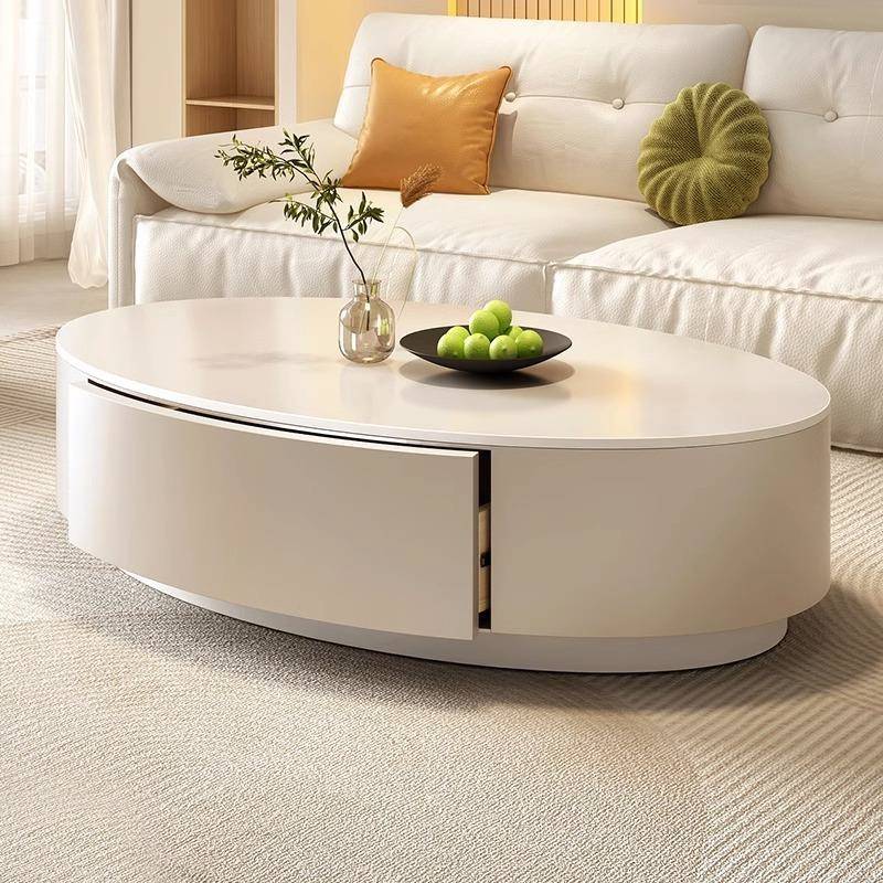 ha45sr372软tn奶油风岩板包茶几客厅家用红现简代约新网款轻奢椭 - 图2