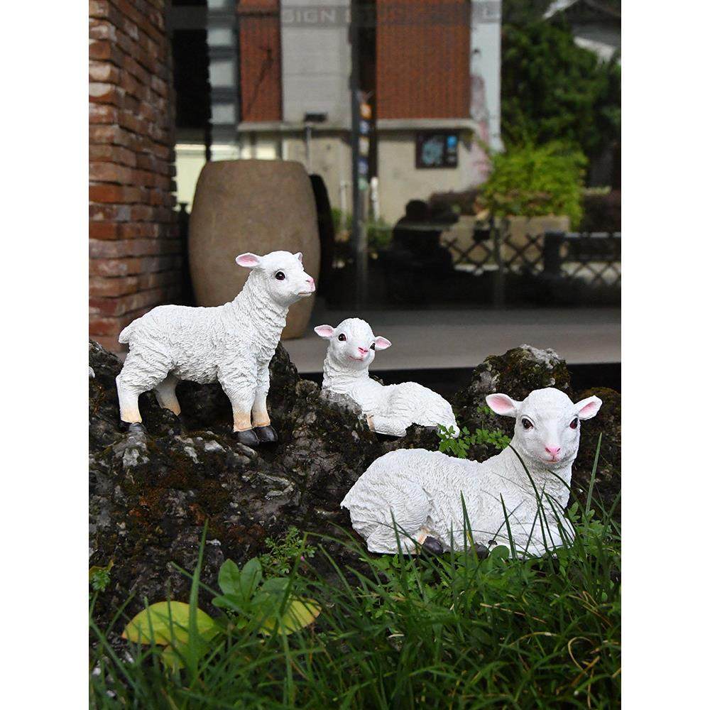 室外花园装饰模拟羊饰品树脂动物庭院阳台小庭院创意景观景观布置,淘宝优惠券,粉丝福利购,淘宝优惠卷