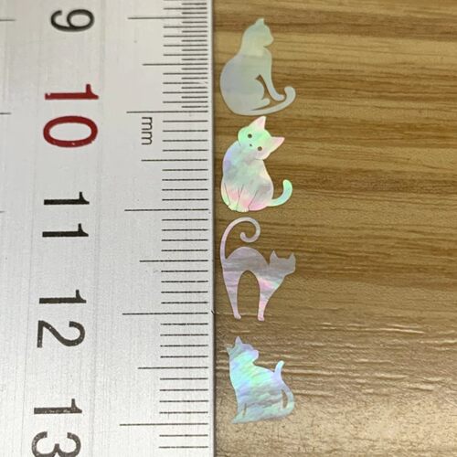 小猫螺钿片白蝶贝夜光贝片大漆螺钿漆器漆画漆艺镶嵌材料 - 图1