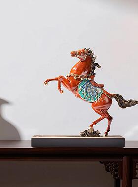 朱炳仁铜 神骏飞天铜摆件家居玄关办公室装饰摆件马摆件开业送礼