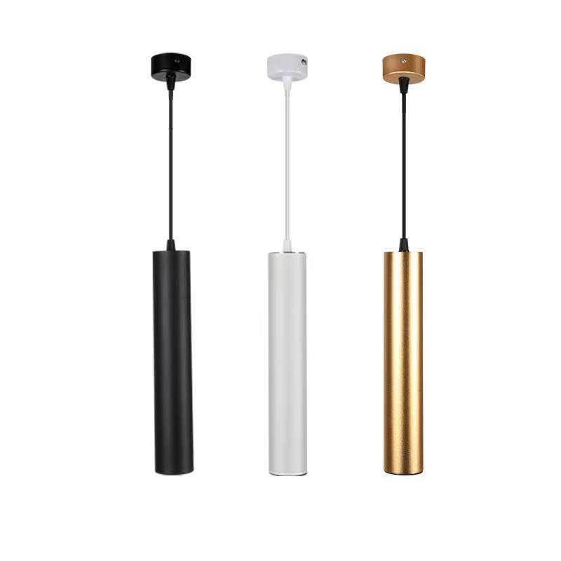 led简约吧台吊灯明装吊线长筒灯射灯现代餐厅前台圆柱形聚光吊灯,淘宝优惠券,粉丝福利购,淘宝优惠卷