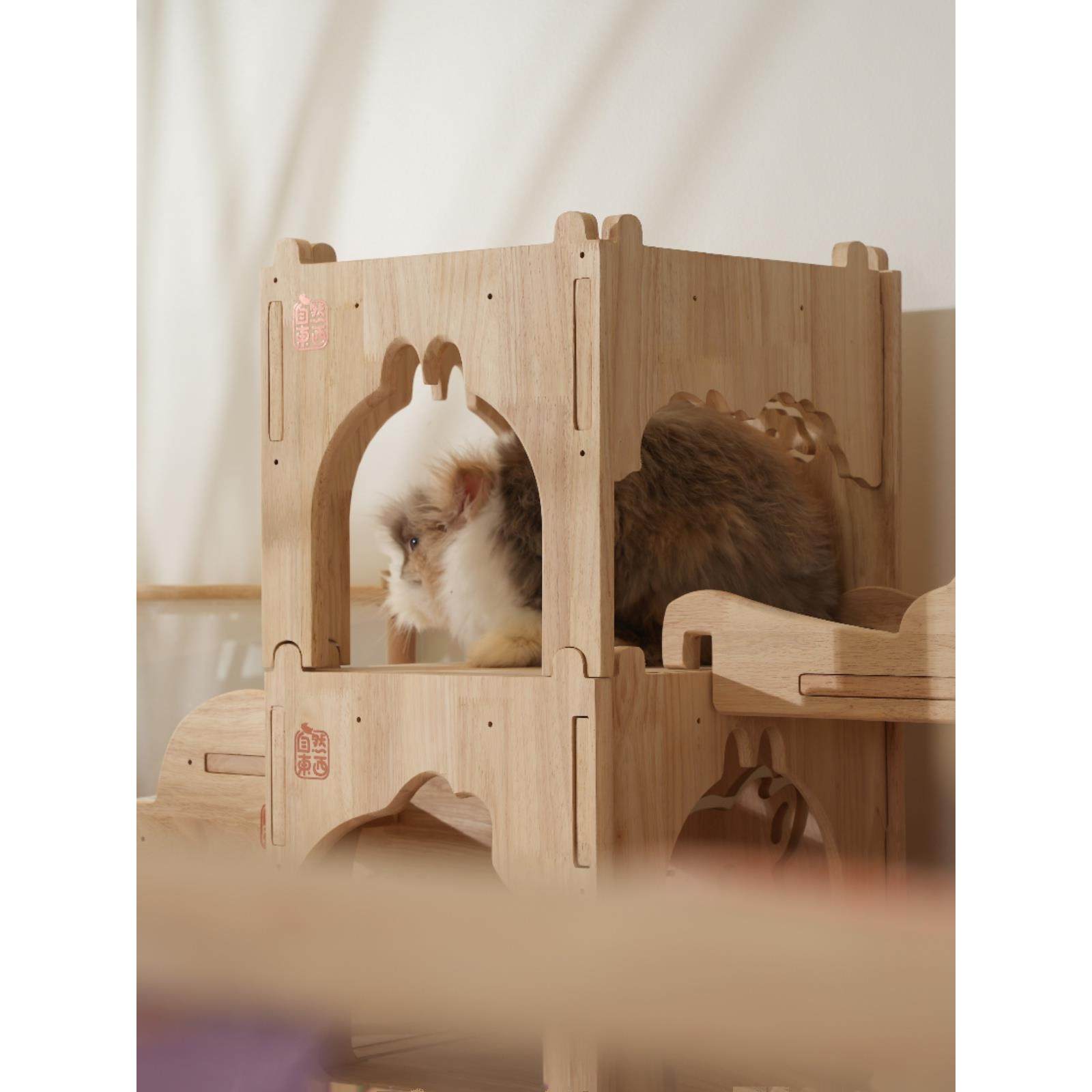 15斤以下小宠用自然东西橡胶木4.0兔子城堡躲避屋木屋龙猫荷兰猪,淘宝优惠券,粉丝福利购,淘宝优惠卷