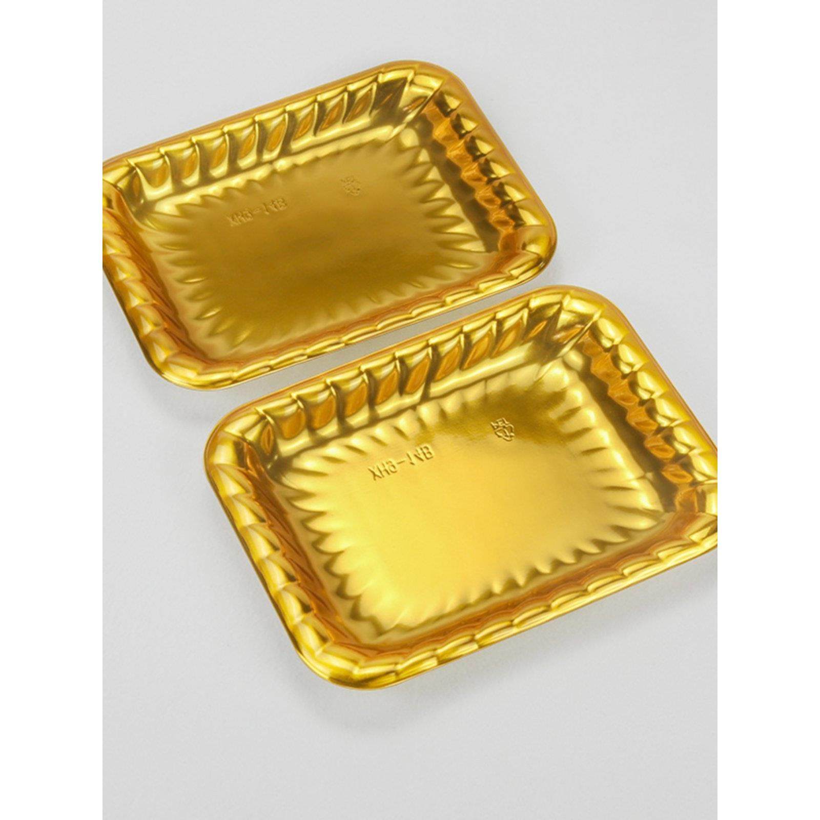 金色平底底一次性托盘矩形新鲜水果包装盒草莓展示樱桃包装盒,淘宝优惠券,粉丝福利购,淘宝优惠卷