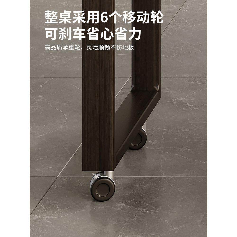 新中式阳台茶桌椅组合可移动伸缩小户型茶车家用带轮茶几实木茶台,淘宝优惠券,粉丝福利购,淘宝优惠卷