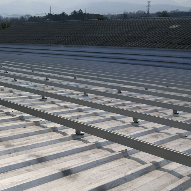 彩钢瓦屋顶安装电池板铝合金材质光伏支架 - 图0