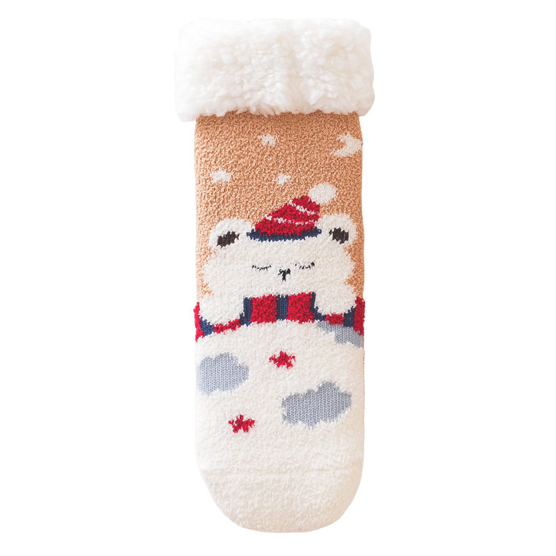 婴儿袜子秋冬季加绒加厚保暖0-3月新生幼儿1岁宝宝室内学步地板袜,淘宝优惠券,粉丝福利购,淘宝优惠卷