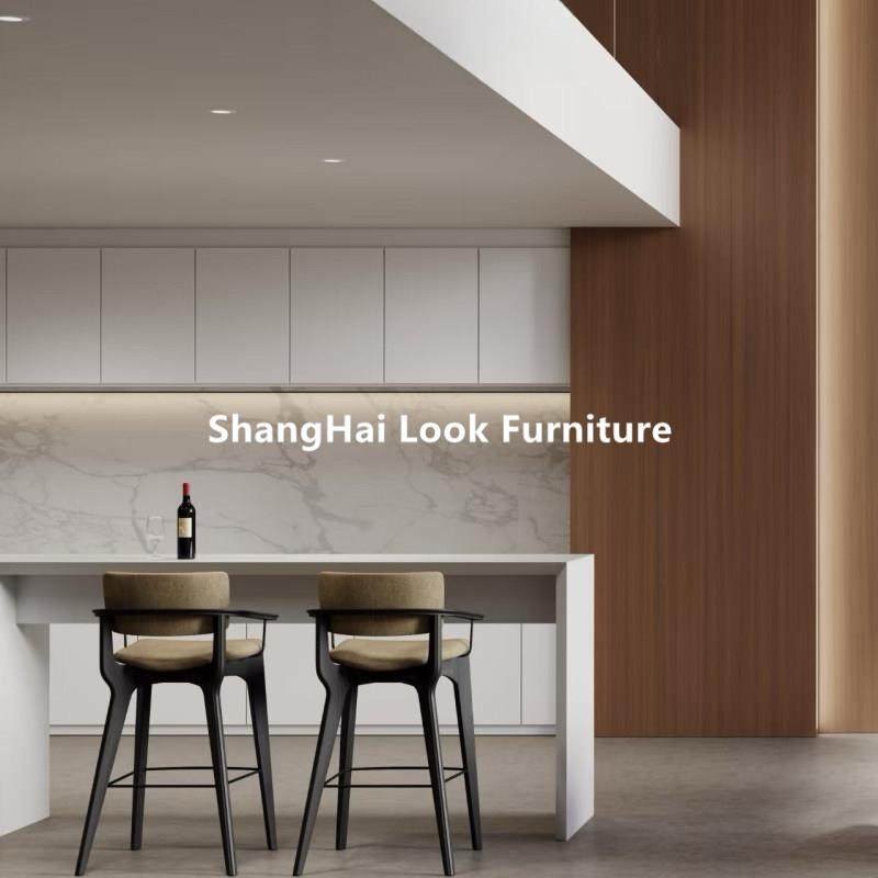 北欧现代实木吧台椅不锈钢家用高脚凳设计师款布艺极简前台吧台凳,淘宝优惠券,粉丝福利购,淘宝优惠卷