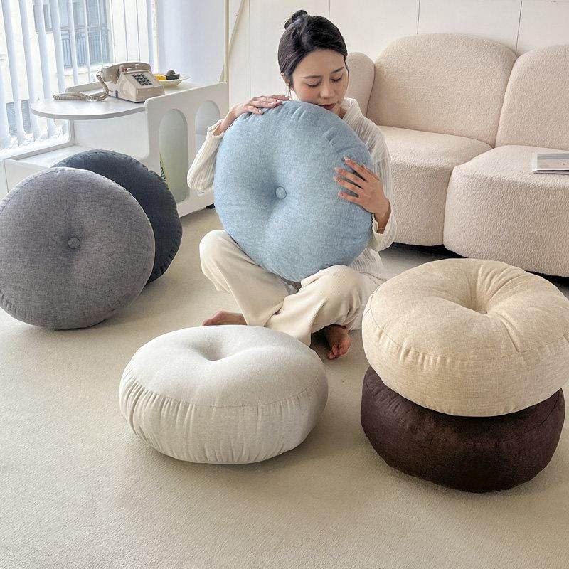 亚麻感 蒲团坐垫地上看书家用懒人榻榻米飘窗台地毯打坐冥想垫子,淘宝优惠券,粉丝福利购,淘宝优惠卷