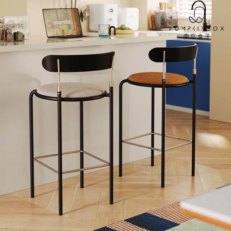 中古吧台椅现代简约家用轻奢休闲 岛台高脚椅创意咖啡厅设计师吧,淘宝优惠券,粉丝福利购,淘宝优惠卷