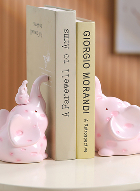可爱小象书档摆件桌面对象装饰品