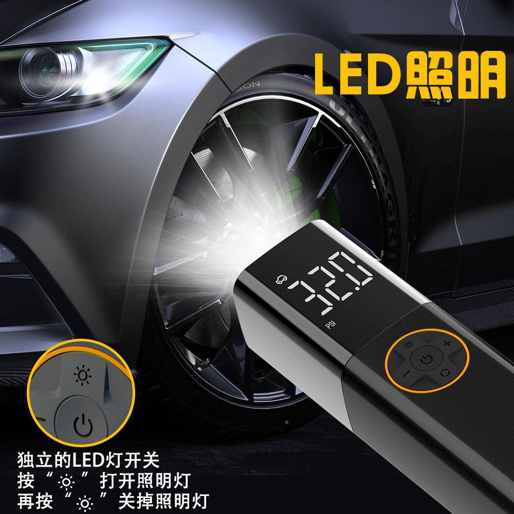 225年跨境新款载便携式充车气泵智能打气机多功能0高DSR高压充速 - 图1