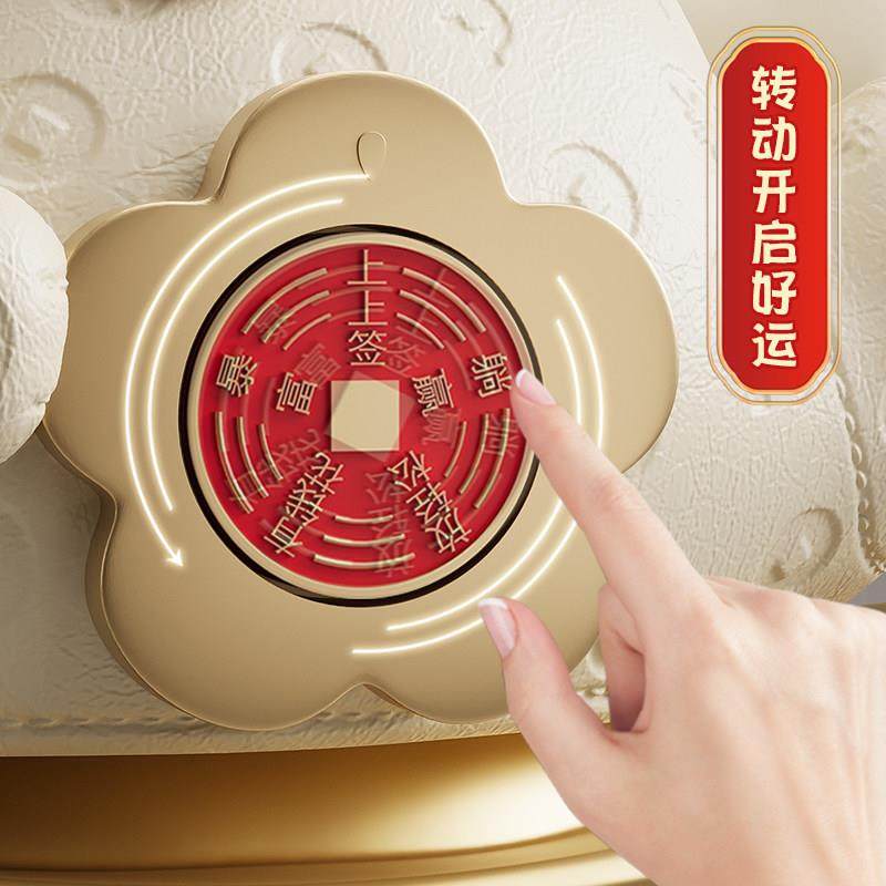 招财猫摆件自动手摇上上签解压旋转店铺前台存钱罐发财猫开 业礼,淘宝优惠券,粉丝福利购,淘宝优惠卷