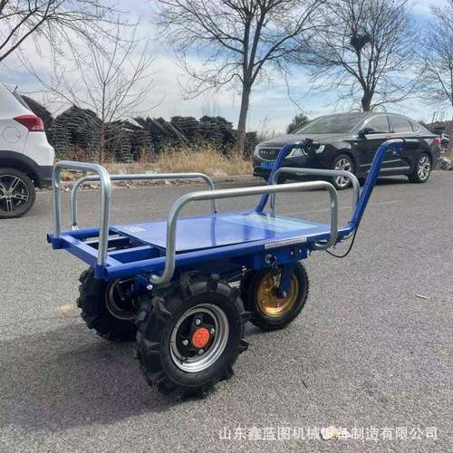 功率锂电老虎手推车厂平家农用动爬743坡工地大搬运两三轮板推车 - 图2