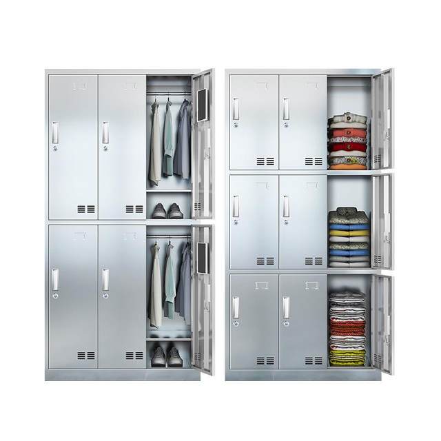 304 stainless steel locker dust-free purification workshop wardrobe gym storage cabinet bathroom storage cabinet manufacturer