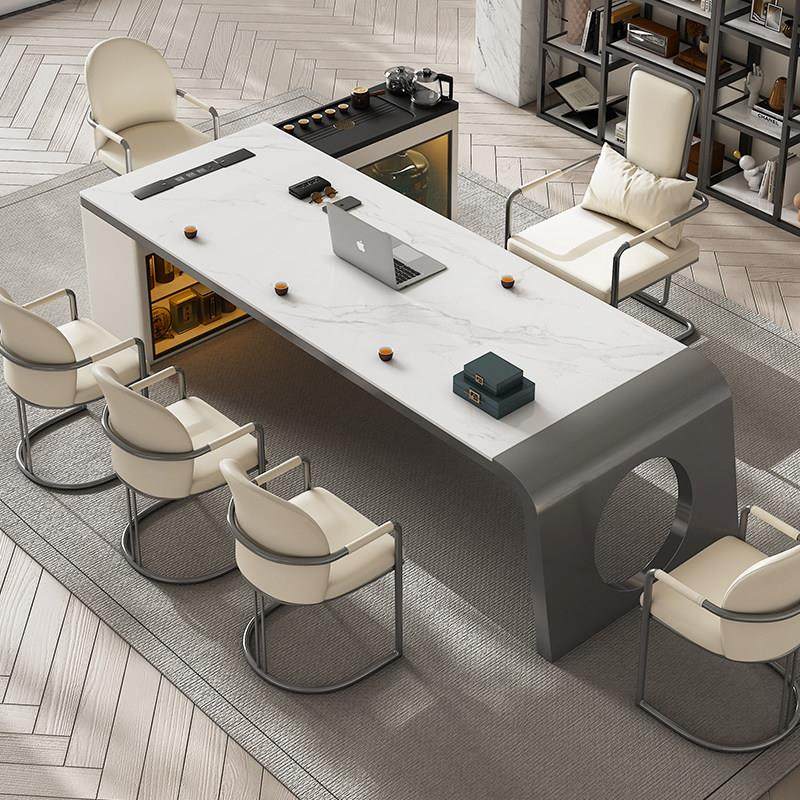 办公茶桌椅组合岩板茶台现代办公室茶桌现代阳台茶几泡茶一体两用,淘宝优惠券,粉丝福利购,淘宝优惠卷