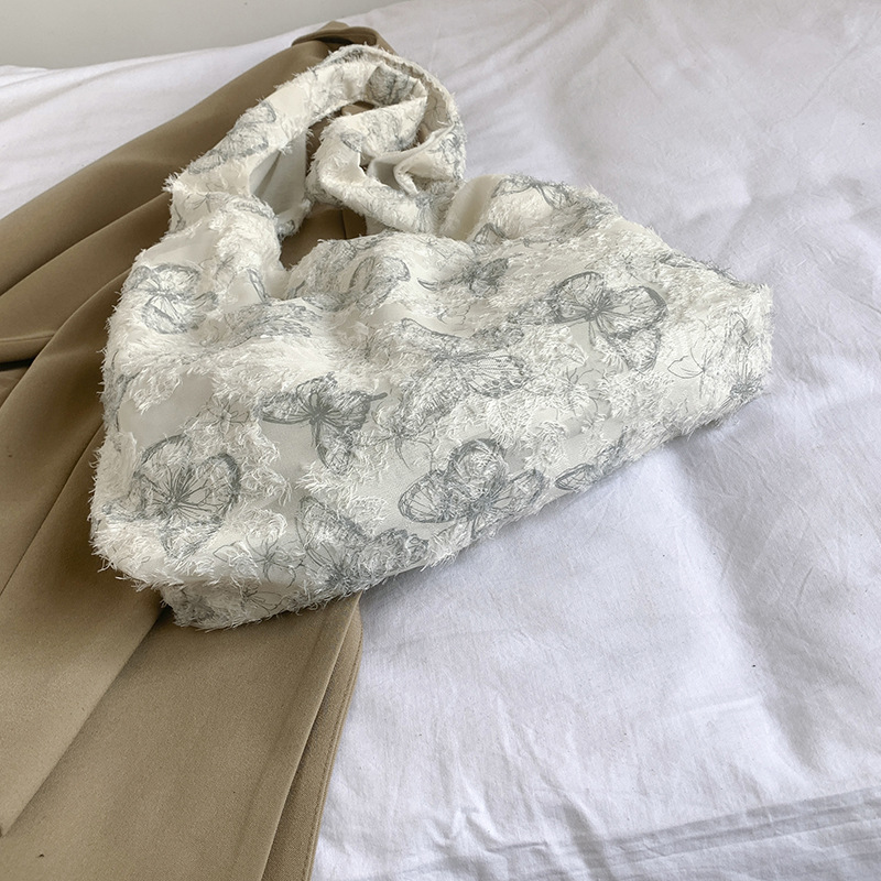 夏天超火刺绣大包包女2024新款设计感小众托特包大容量通勤单肩 - 图0