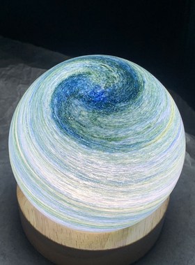 左耳说创意星球灯水晶球月球氛围桌面小夜灯摆件生日礼物男生