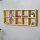 W7PMZ storage rack wall hanging decoration European retro American wooden shop storage grid wall hanging wall