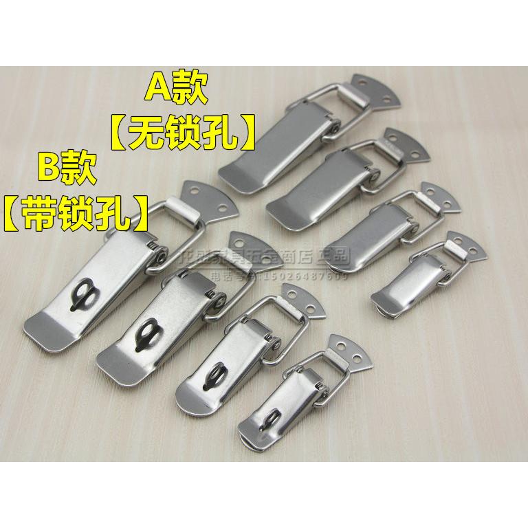 加厚304不锈钢锁扣搭扣卡扣扁嘴箱扣工具箱木箱固定扣鸭嘴扣蜂箱 - 图2